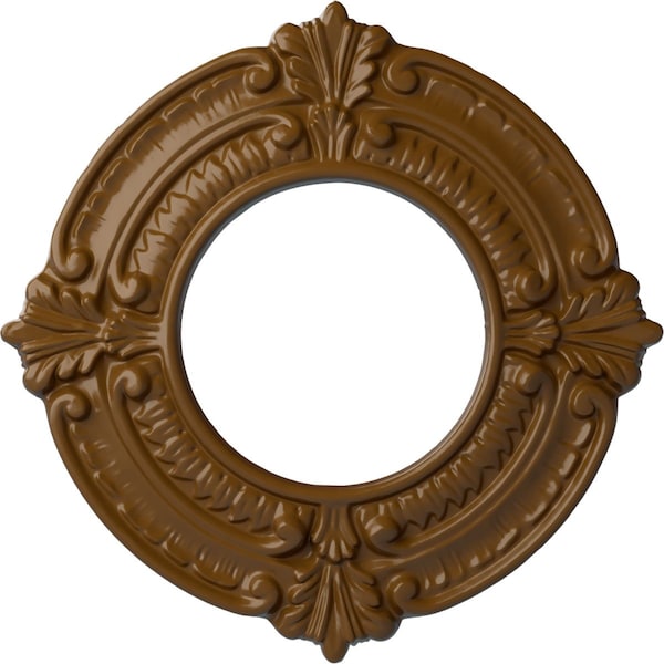 Ekena Millwork Benson Ceiling Medallion (Fits Canopies up to 4 1/8"), 9"OD x 4 1/8"ID x 5/8"P, Smokey Topaz CM09BNSTF - main